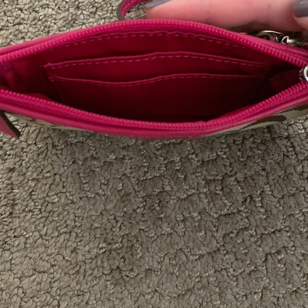 Coach pink wristlet - Picture 2 of 2